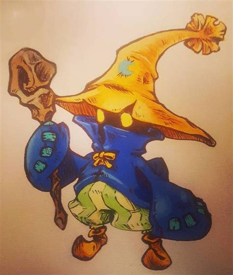 [Fanart] I painted Vivi from FF9, per request from my youngest sister ...