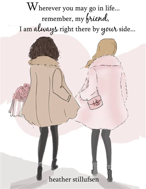 Best Friends are Always By Your Side- Art for Women - Quotes for Women - Art for Women ...