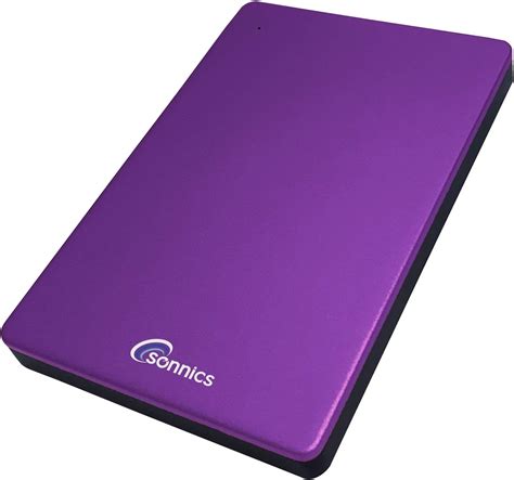 Sonnics 1TB Purple External Portable Hard drive type C USB 3.1 Compatible with Windows PC, Mac ...