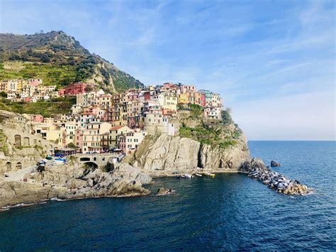 Manarola, one of the 5 villages that make up the Cinque Terre in Italy. Historically The ...