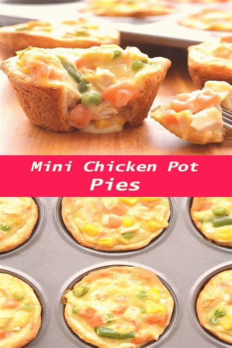 These mini chicken pot pies are ridiculously easy Serve them with a little side salad and it… in ...