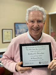 OSBA Awards Richard Fleischer for 50 years of Service | The Fleischer Law Firm LLC