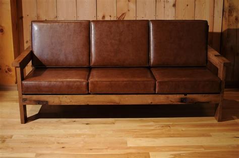 Wood Frame Leather Sofa - Sofas Design Ideas