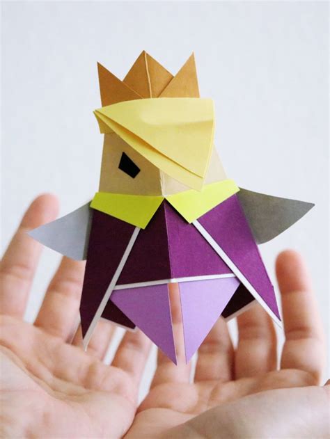 FREE Print Make King Olly from Paper Mario the Origami King | Free prints, Origami, Paper mario