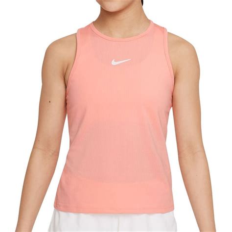 Nike Court Girls Dri Fit Victory Tank Bleached Coral/White CV7573 697image