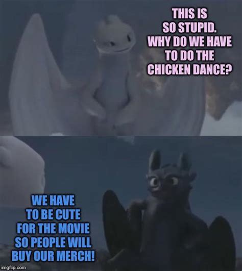 Toothless makes the light fury do the chicken dance! :3 : r/httyd