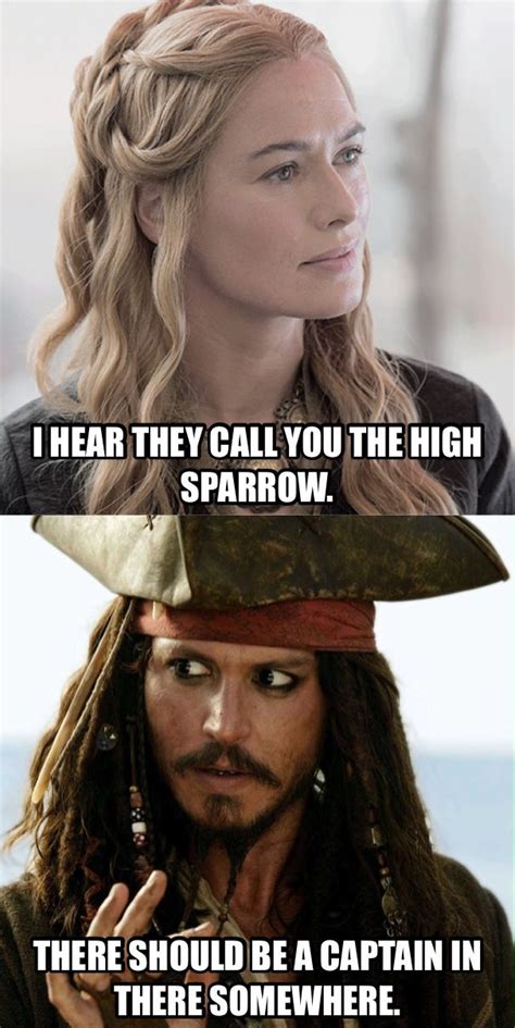 the two faces of captain jack sparrow, one with long hair and another with braids