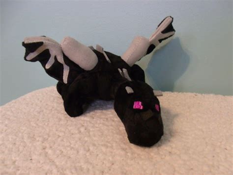 Mojang Jinx Minecraft Black Ender Dragon 12" Plush Stuffed Spin Master ...