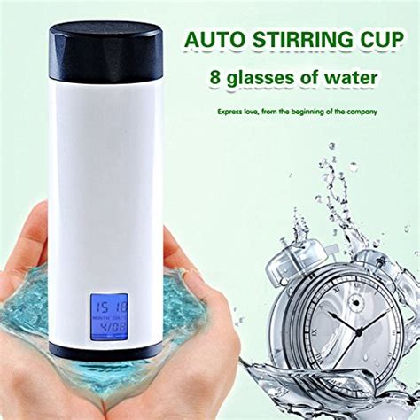 AerWo Portable Intelligent Reminder Water Bottle Alarm Remind Drinking Water Cup with LCD ...