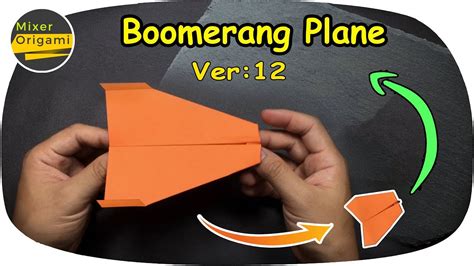 How to make paper Boomerang ver 12 | Boomerang Paper AirPlane # ...