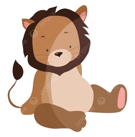 Animated Lion Clipart Vector, Lion Toy Fun Illustration Animal, Drawing, Color, Art PNG Image ...