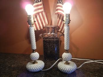 Hobnail Milk Glass lamps? | Collectors Weekly