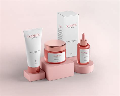 Free Cosmetic Packaging Mockup :: Behance