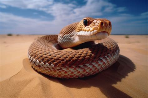 Free AI Image | Close up on snake in natural habitat