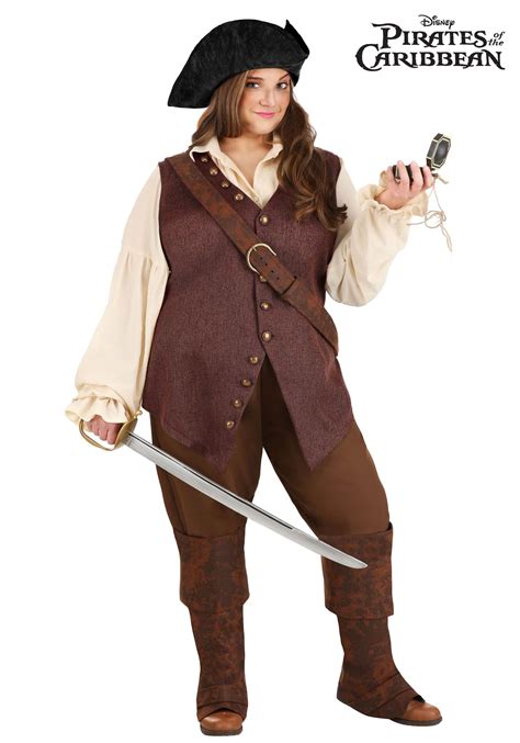 Plus Size Disney Elizabeth Swann Costume for Women