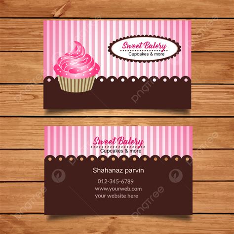 Bakery And Cupcakes Business Card Template Download on Pngtree