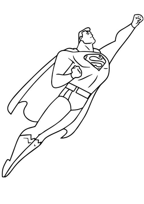 Superman Flying Coloring Page | Superhero coloring pages, Superman coloring pages, Cartoon ...