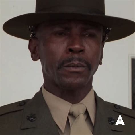 Louis Gossett, Jr. as the tough-hearted drill sergeant Emil Foley in ...