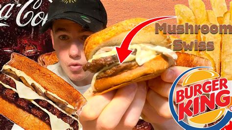 Burger King's Savory Surprise: New Mushroom Swiss Melt Review! 🍔🍄 - YouTube