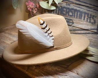 Ethical Dove Hat Feather Country Wedding Hat Feather Boho Feather Hat ...