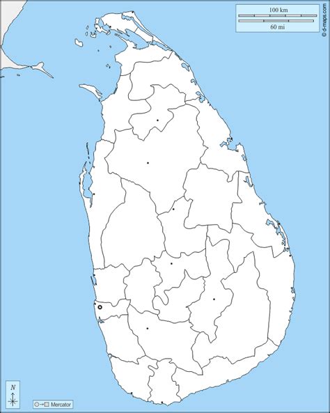 Sri Lanka Map Of Districts