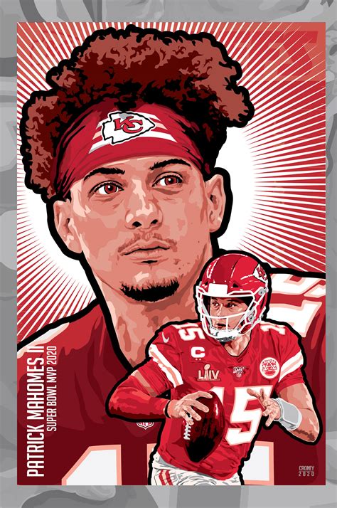 Patrick Mahomes - Vector Illustration on Behance