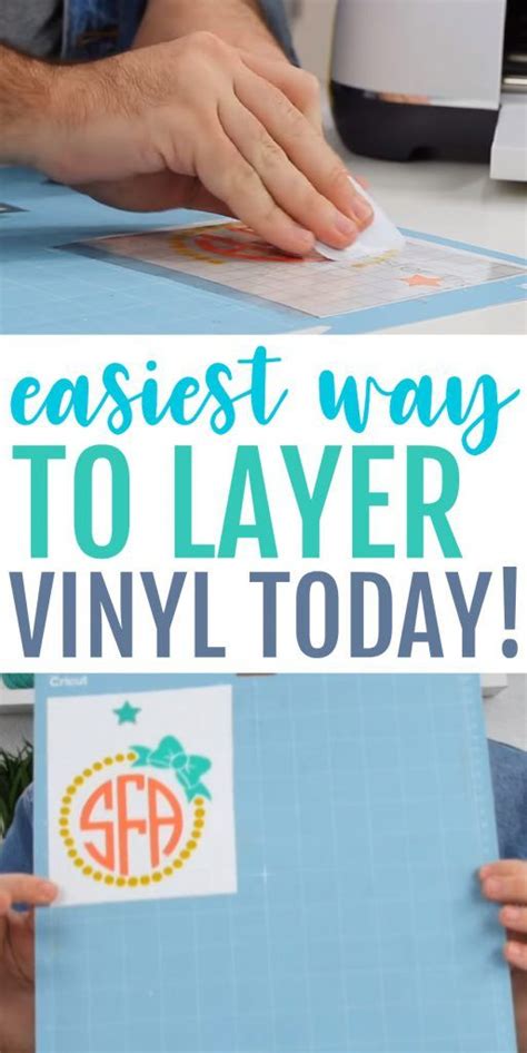 Easiest Way To Layer Vinyl Today | Layered vinyl, Cricut projects ...