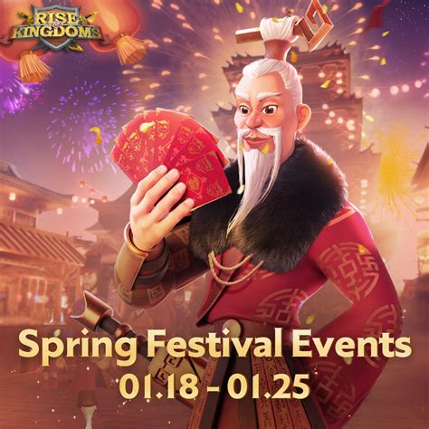 Rise of Kingdoms on Twitter: "🥳The Spring Festival Events have landed in Rise of Kingdoms. Time ...