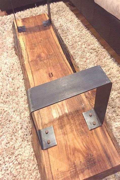 Reclaimed Wood Metal Decor on Instagram Handcrafted Salvaged reclaimed log table Want it or in ...
