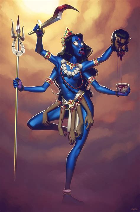 Leandro Franci Illustrator | Kali goddess, Kali mata, Character design