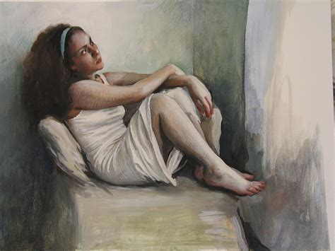 Seated Figure #2 Painting by Matthew Kinsey - Fine Art America