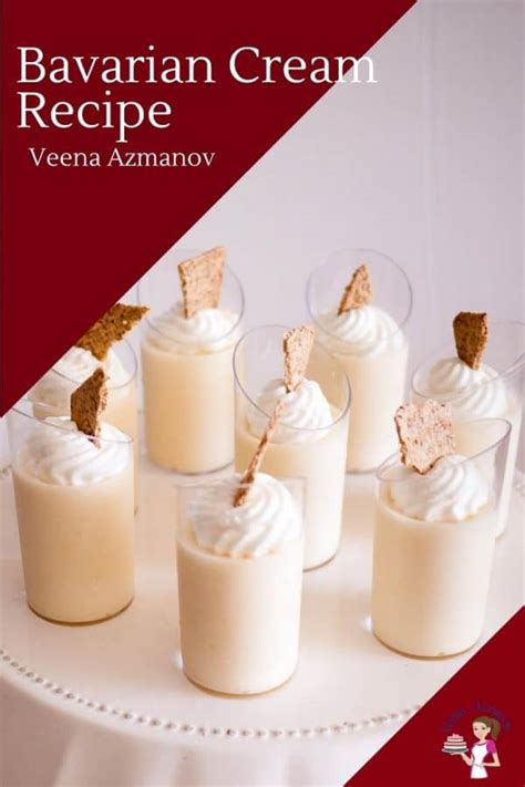 Classic Vanilla Bavarian Cream - Fail Proof Method - Veena Azmanov