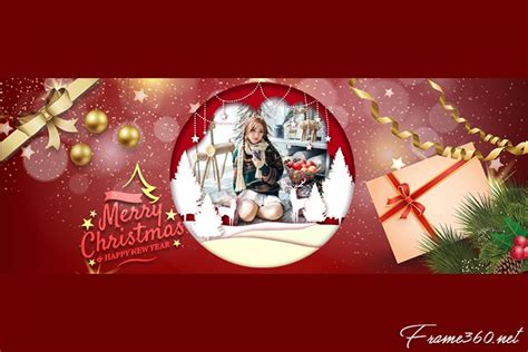 Merry Christmas Facebook Cover With Photo Edit