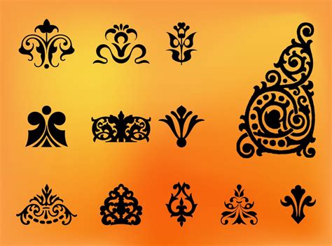 Floral Ornaments Vector Art & Graphics | freevector.com