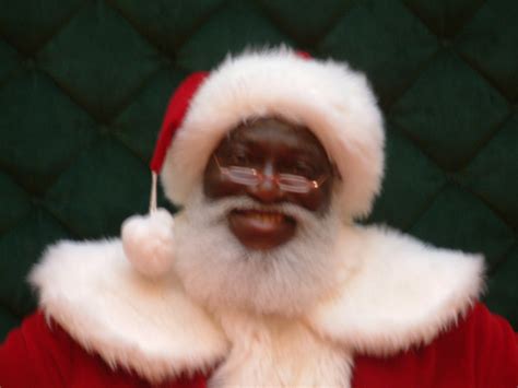 African American Santa Face