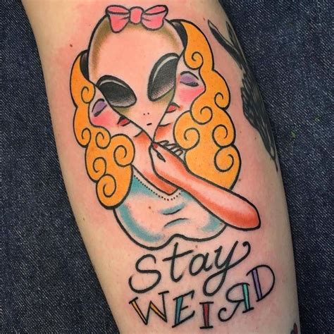 Stay Weird tattoo by @mikebruce at Inksmith and Rogers in Jacksonville FL #mikebruce # ...