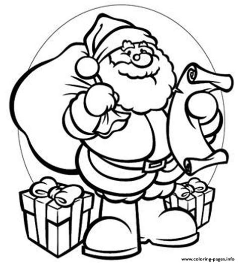 Gifts Santa 944b Coloring page Printable