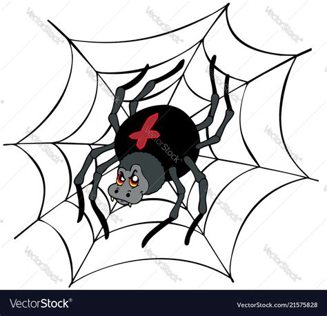 Big cartoon spider Royalty Free Vector Image - VectorStock