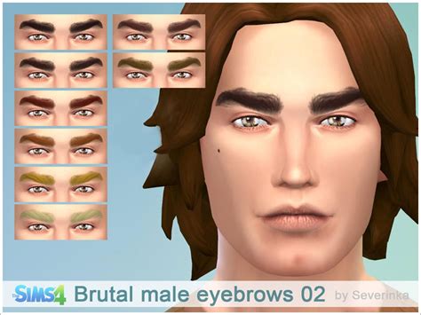 The Sims Resource - Brutal male eyebrows 02