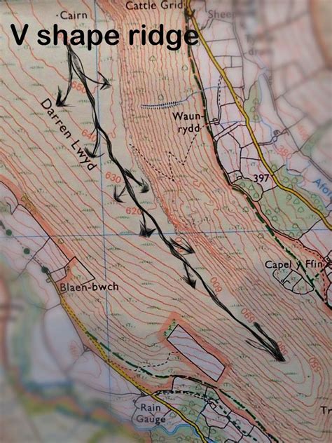 Ridge On A Topographic Map - World Of Light Map