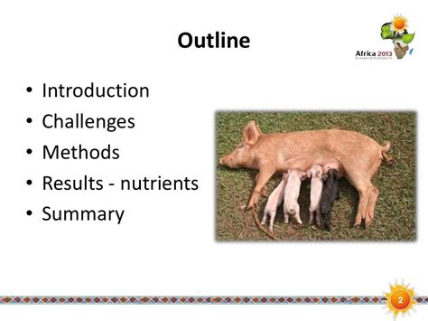 Nutritional value of locally available African pig feed ingredients: