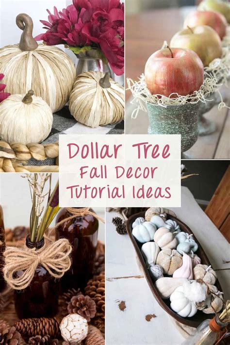 41 Amazing DIY Dollar Tree Crafts For Fall - Artsy Pretty Plants