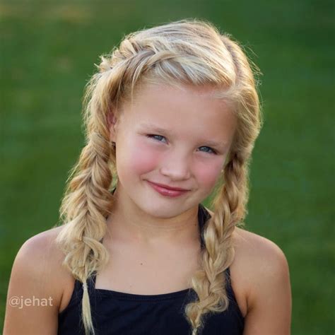 jehat hair — Braided pigtails on my gorgeous Hallie! 💚 Right is... Childrens Hairstyles, Toddler ...