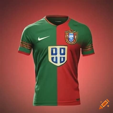 Portugal soccer shirt on Craiyon