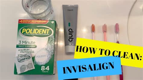 INVISALIGN CLEANING ROUTINE - YouTube