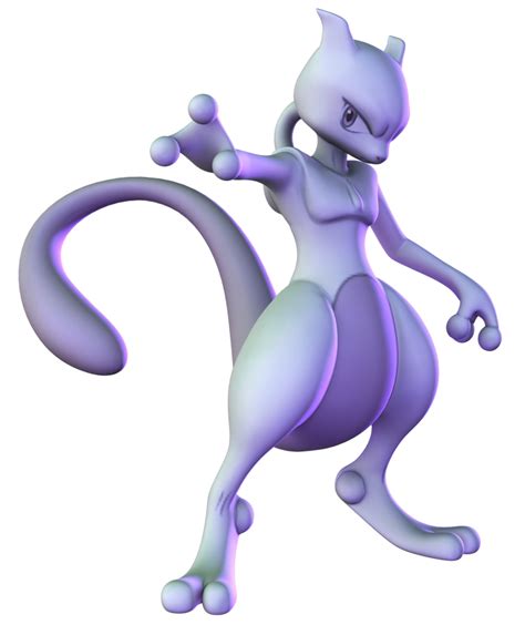 Mewtwo Render by BlitzPlum on DeviantArt