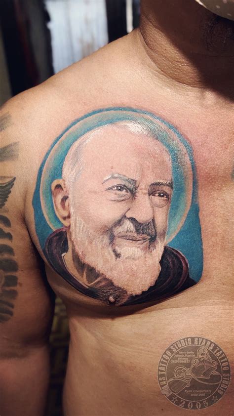 Padre Pio tattoo | Tattoos, Portrait tattoo, Portrait