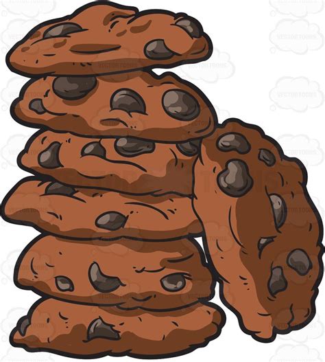 Drawings Of Chocolate Chip Cookies