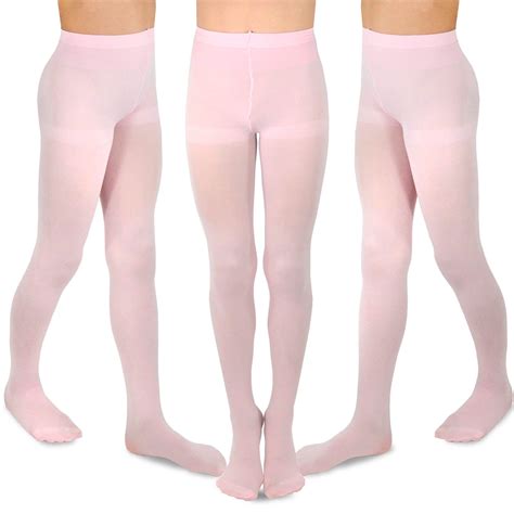 TeeHee Kids Girls Fashion Microfiber Tights 3 Pair Pack (6-8 Years, Pink) - Walmart.com