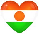 Niger Large Heart Flag | Gallery Yopriceville - High-Quality Free Images and Transparent PNG Clipart